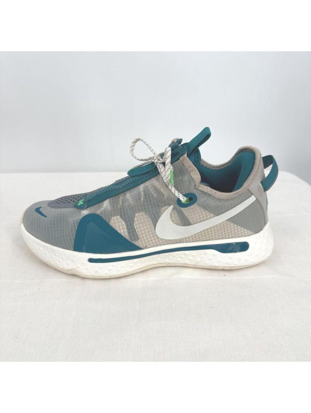 Men's Nike PG 4 PCG String Teal White Sneakers Shoes 11.5